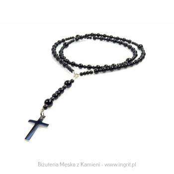 Różaniec z onyksu na szyje