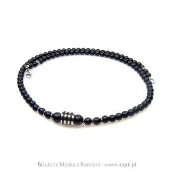 Męski naszyjnik z onyksu