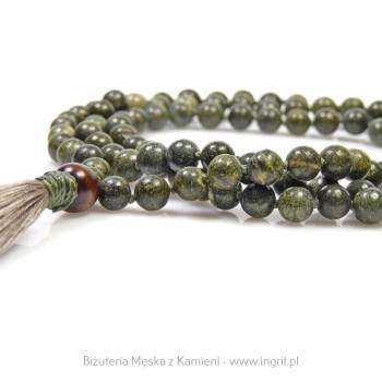 108 kamieni oddzielonych supełkami - Mala buddyjska