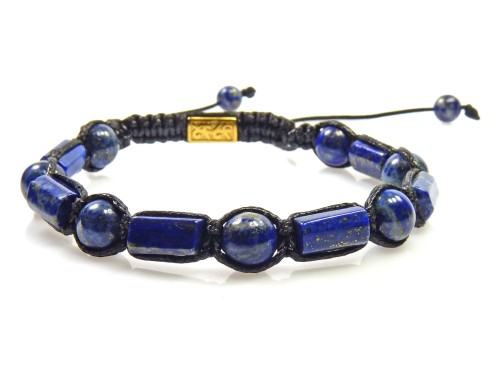 Efektowna bransoletka dla mężczyzn lapis lazuli.