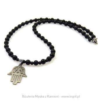 Klasyczny naszyjnik dla mężczyzn z ręka Fatimy