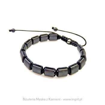Bransoletka prostokątny kamień