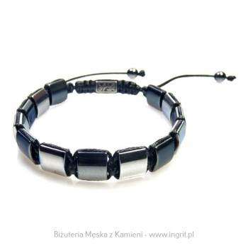 Bransoletka z kamieni o prostokątnym kształcie