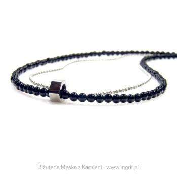 Naszyjnik z łańcuszkiem i nakrętką