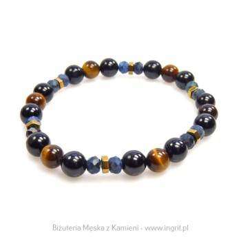 Turmalin w roli głównej bransoletka męska